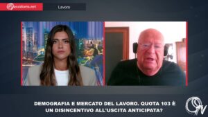 Giuliano Cazzola, intervistato da Giulia Piscina (Foto: SUSSIDIARIO TV)