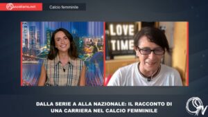 Illy Colzani, ex calciatrice, intervistata da Maddalena Ferroni