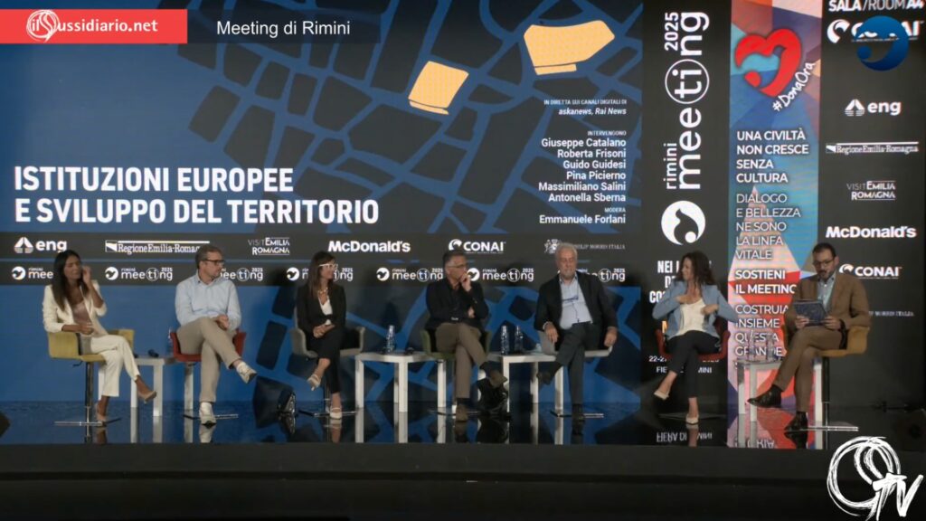 L'incontro "Istituzioni Europee e sviluppo del territorio" al Meeting di Rimini 2025