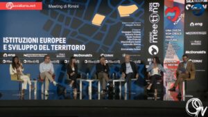 L'incontro "Istituzioni Europee e sviluppo del territorio" al Meeting di Rimini 2025