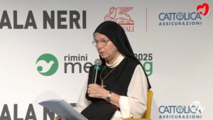 Madre Maria Francesca Righi, badessa cistercense del monastero di Valserena, al Meeting di Rimini 2025