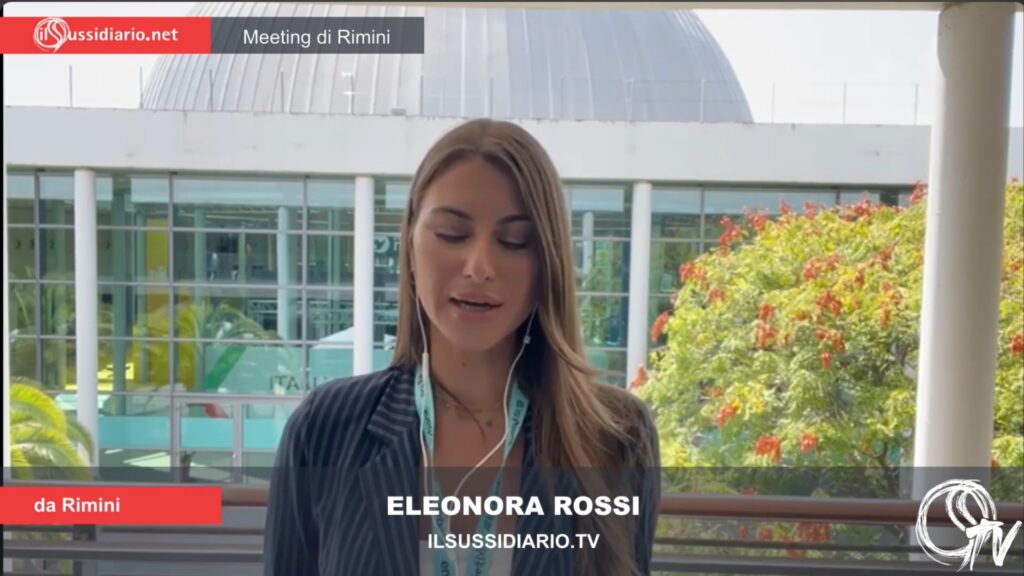 Eleonora Rossi, inviata al Meeting di Rimini per Sussidiario Tv