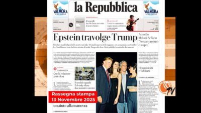 Rassegna Stampa di oggi, 13 Novembre 2025. Le prime pagine: dal caso Trump a Valditara