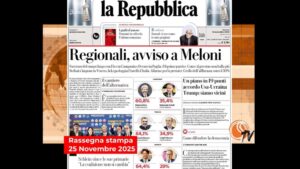 Rassegna stampa 25 novembre 2025, copertina
