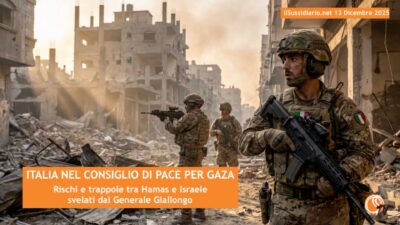 Consiglio di pace per Gaza, il generale Giallongo dopo l’invito di Trump: “Ecco i rischi per l’Italia”