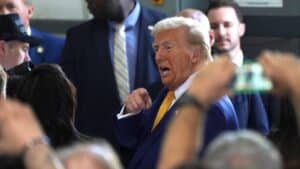Donald Trump in campagna elettorale MAGA in Texas durante le presidenziali del 2024