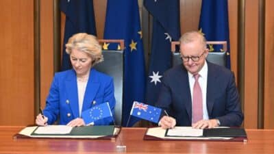 Intesa Ue-Australia: dazi commerciali, difesa e materie critiche, ecco cosa prevede