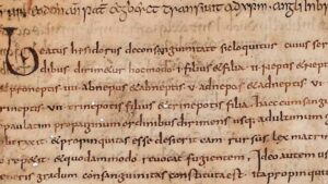 Una copia del Cædmon’s Hymn