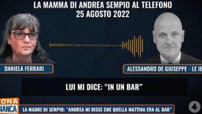 Delitto di Garlasco, la mamma di Andrea Sempio: “Mio figlio il 13 di agosto 2007 era in un bar…”